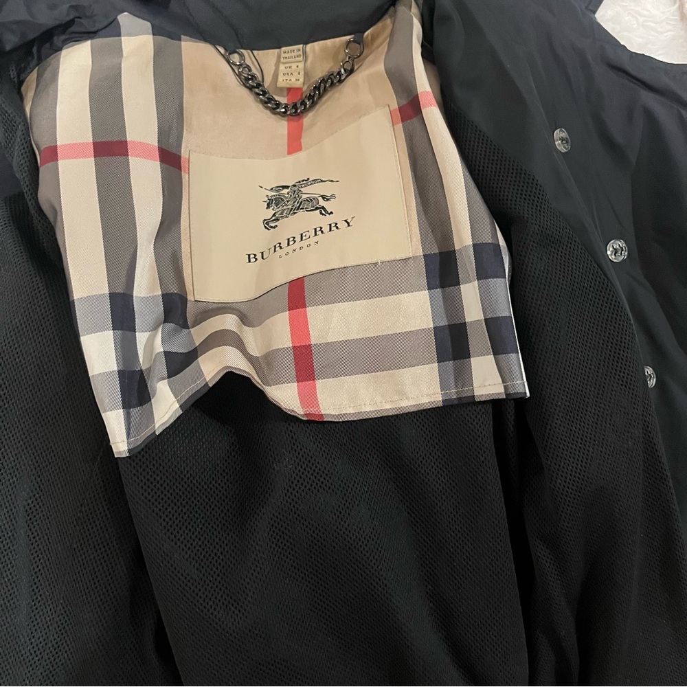 Burberry Black Trench Jacket Coat - Picture 3 of 3